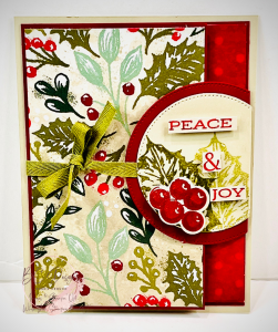 Leaves of Holly Fun Fold Card