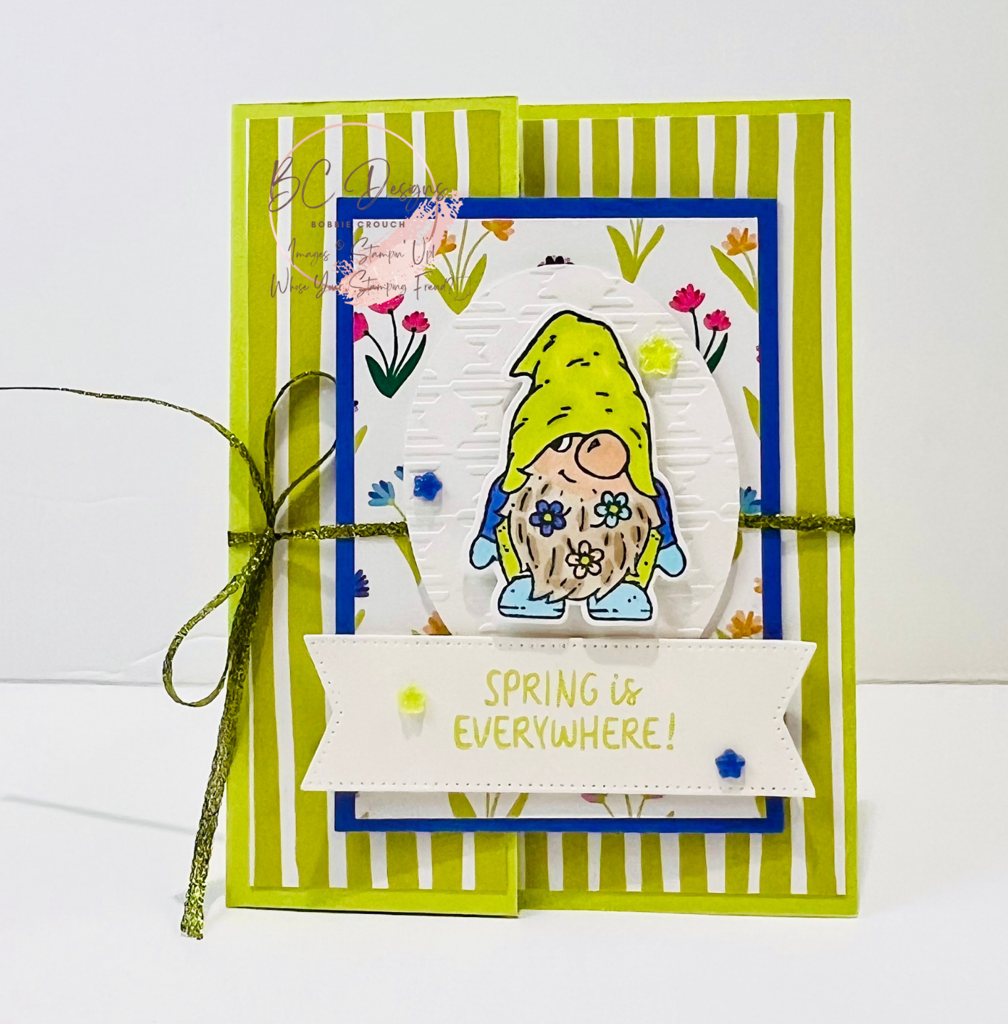 Stampin' Up! Friendly Gnomes Fun Fold Card