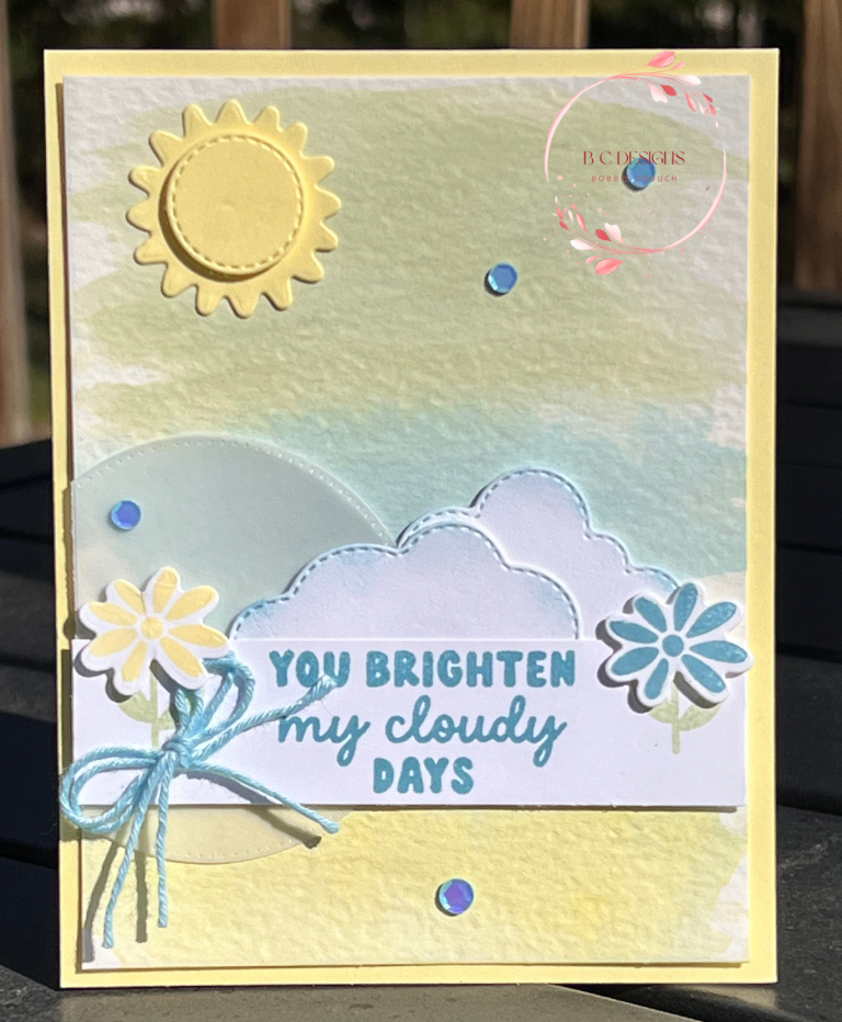 Stampin’ Up! Bright Skies Watercolor Background Card