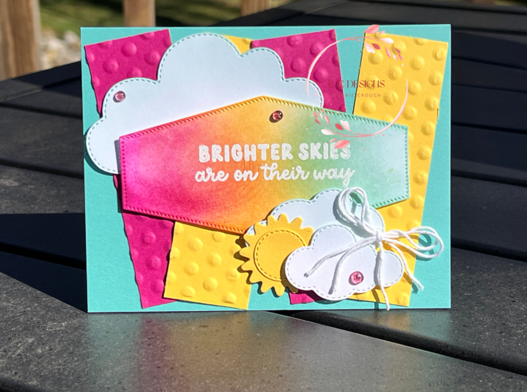 Stampin’ Up! Bright Skies Heat Embossed Card