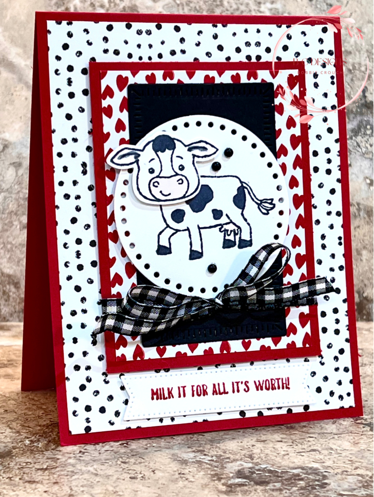 Stampin’ Up Cutest Cow Card